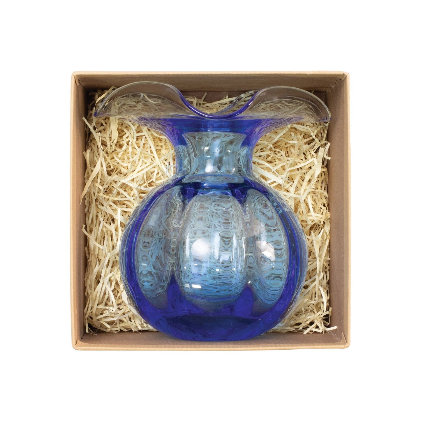 Vietri Hibiscus Bud Vase, Cobalt