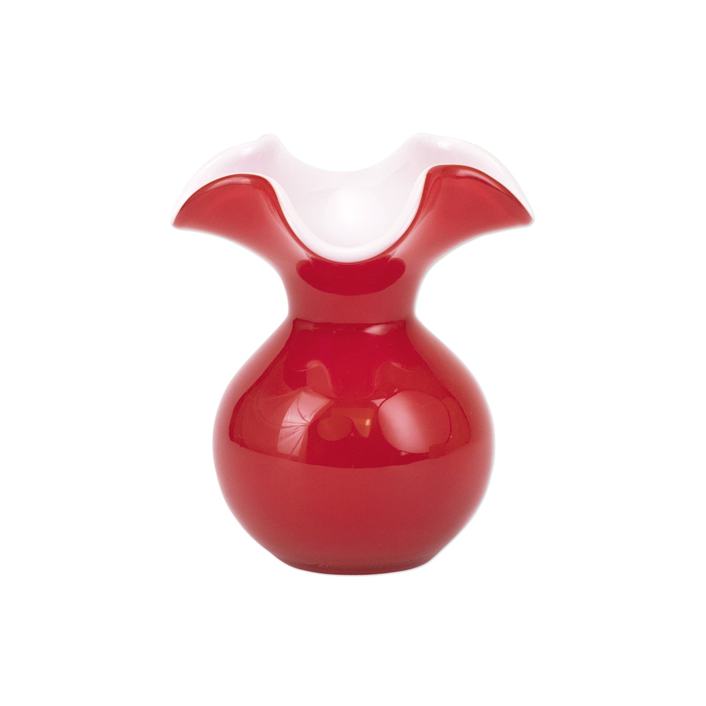 Vietri Hibiscus Bud Vase, Red