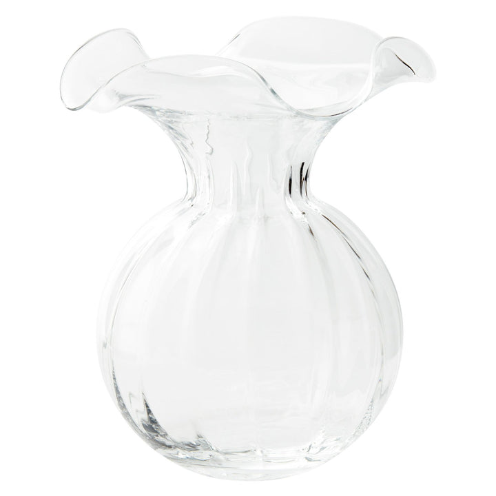 Vietri Hibiscus Glass Large Fluted Vase