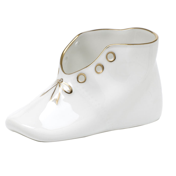 Herend Baby Shoe, Golden Edge