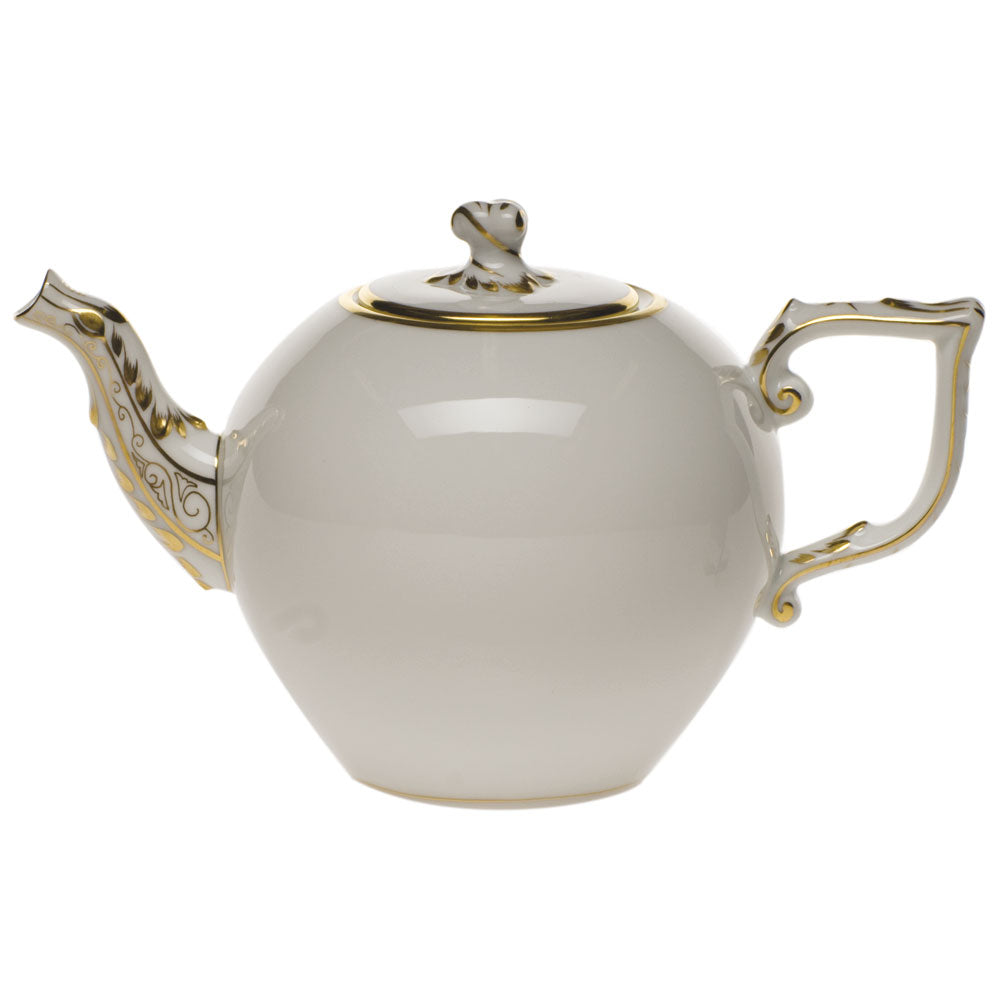 Herend Tea Pot with a Twist