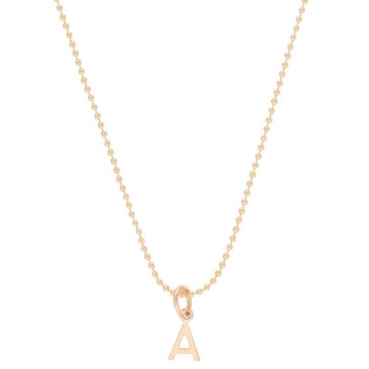 enewton 16" Necklace Gold - Respect Gold Monogram Charm
