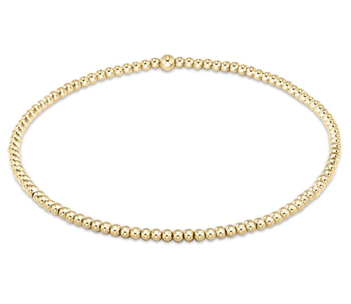 enewton egirl classic gold 2mm bead bracelet