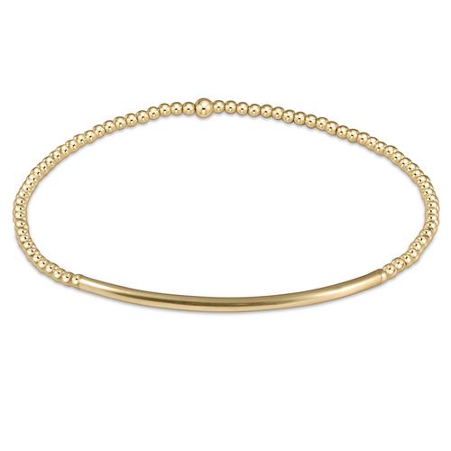 enewton Classic 2mm Gold Bead Bracelet - Bliss Bar Gold