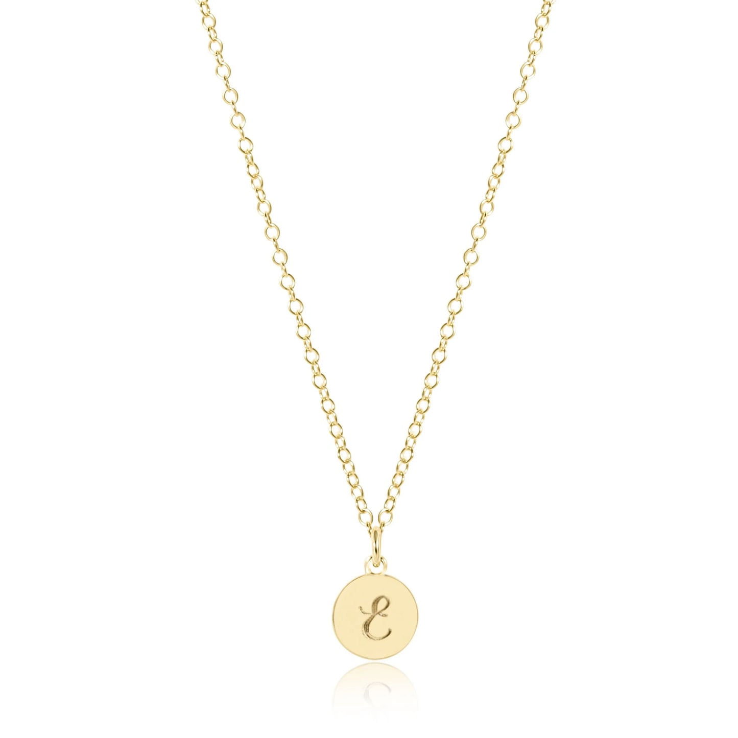 enewton Classic Gold 16" Necklace - Respect Small Gold Disc