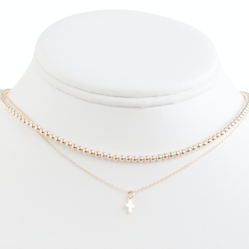 enewton Classic Medium Bead Gold Necklace 15"
