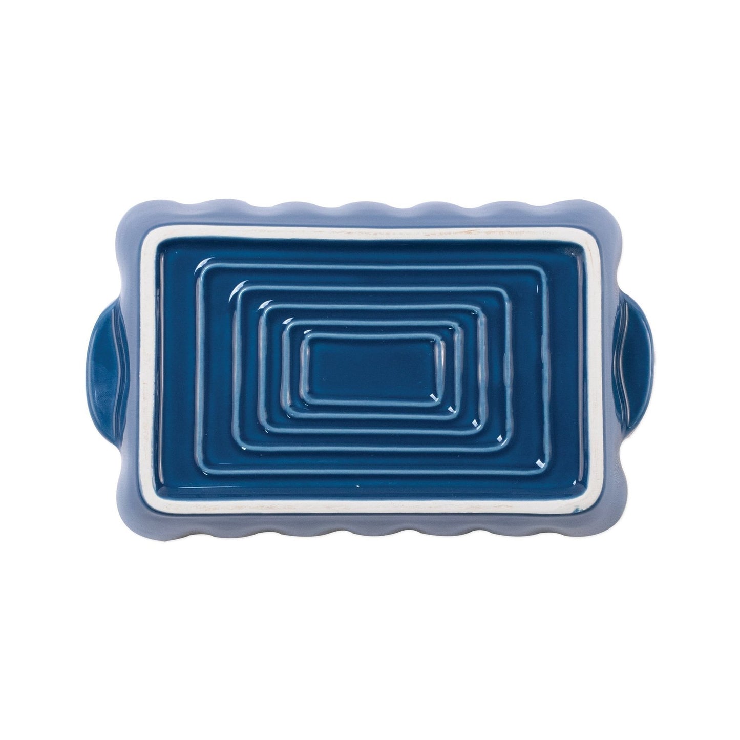 Vietri Italian Baker Small Rectangle, Blue