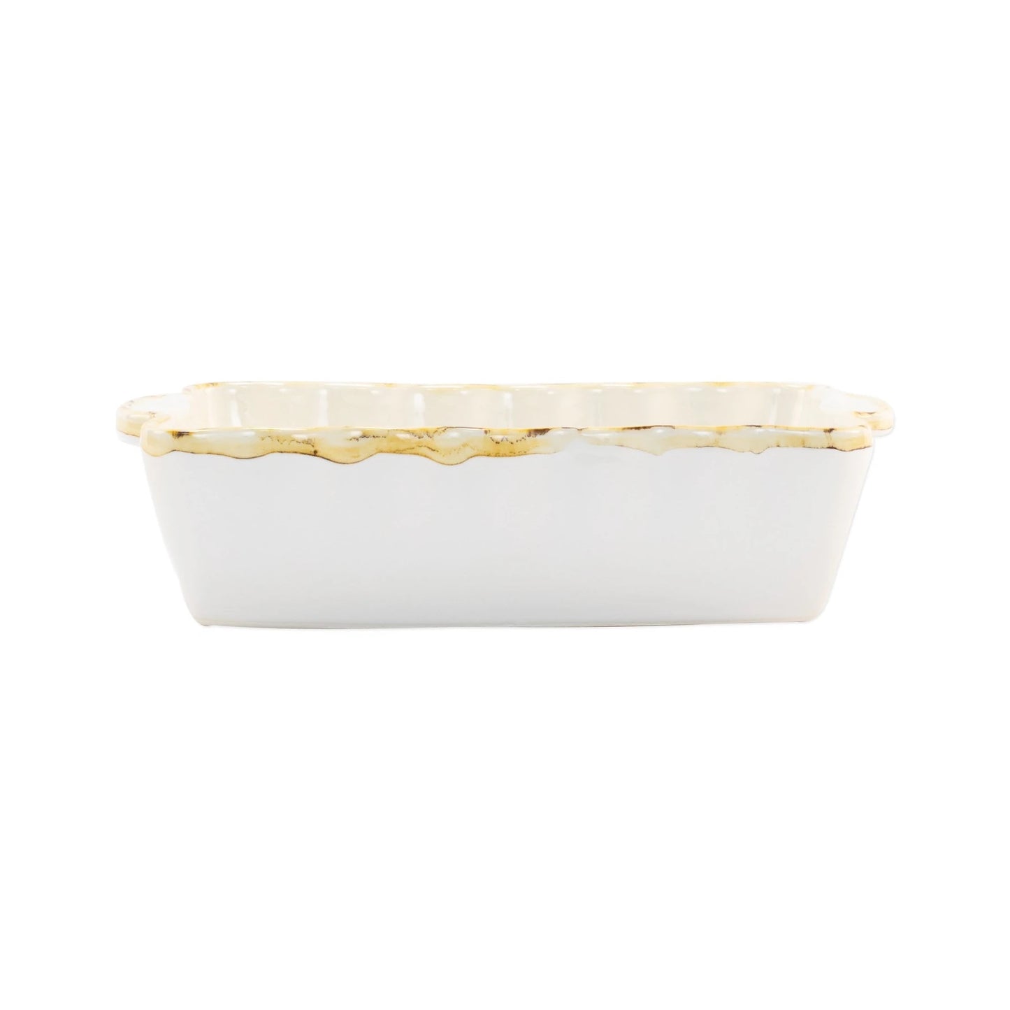 Vietri Italian Baker Small Rectangle, White