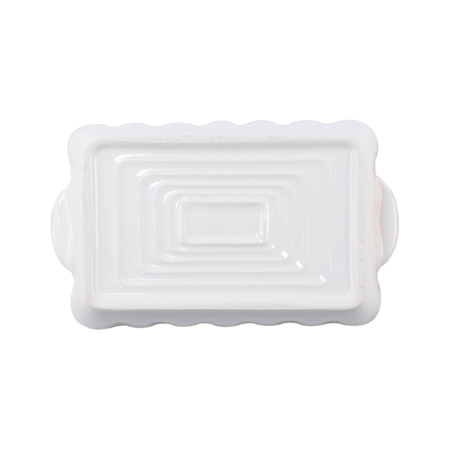 Vietri Italian Baker Small Rectangle, White