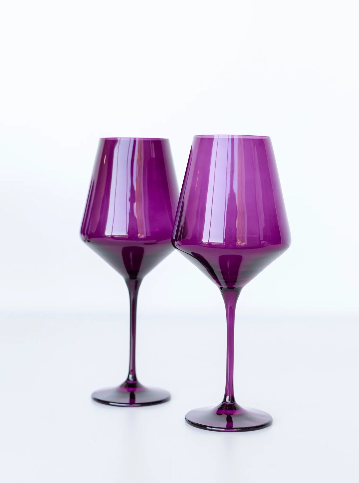 Estelle Colored Glass, Wine Glasses, Set of 2