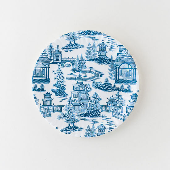 Chinoiserie "Paper", Melamine Plate, Set of 4