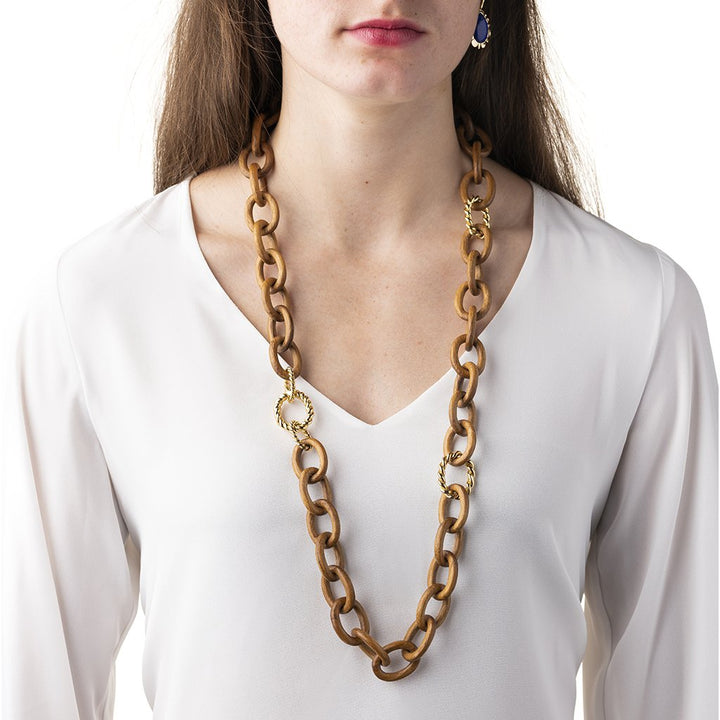 Capucine de Wulf Earth Goddess Chain Necklace, Teak