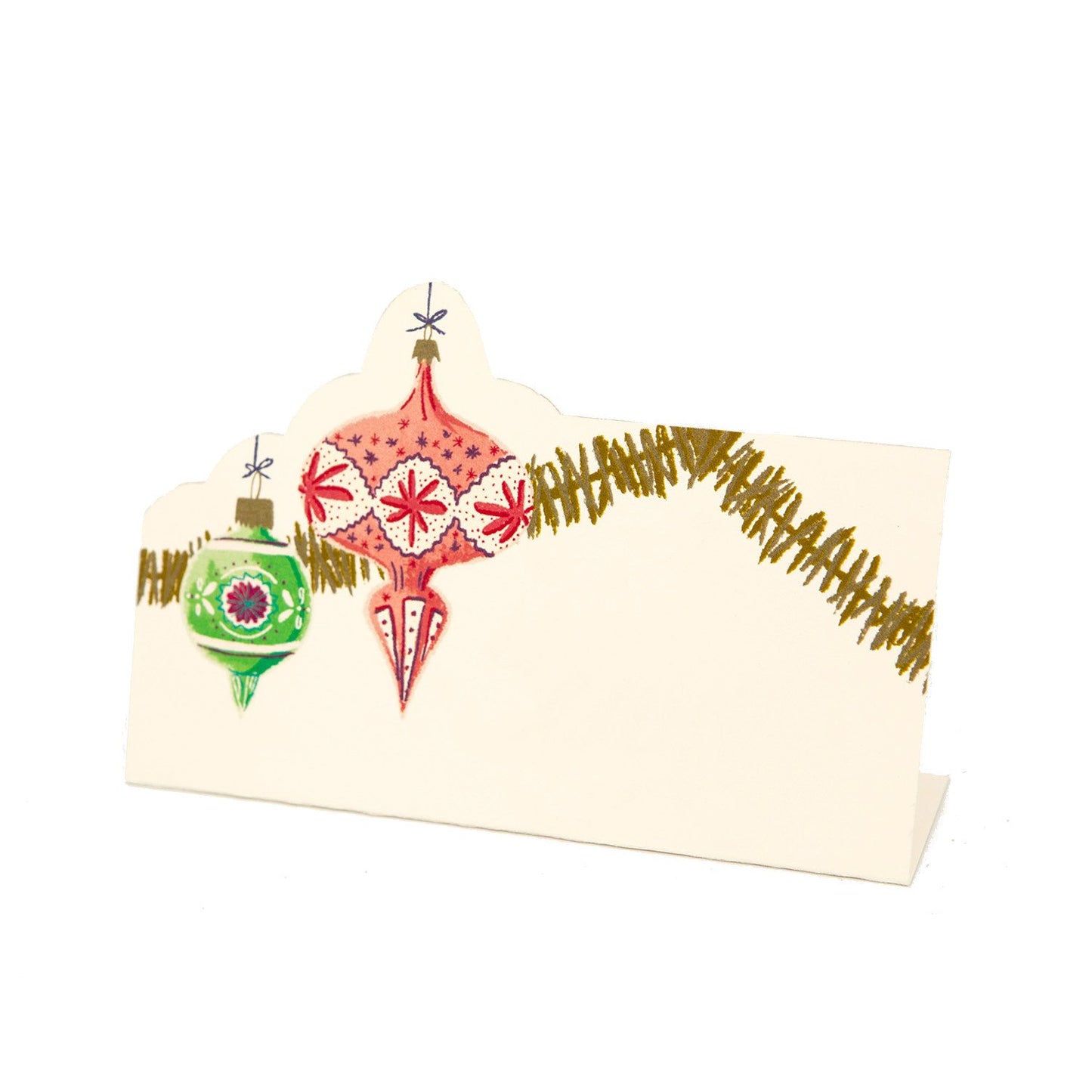 Hester and Cook Ornaments Place Card