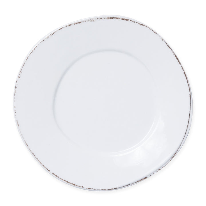Vietri Lastra Melamine White Dinner Plate