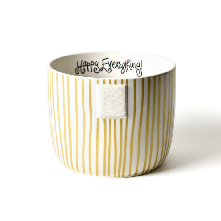 Happy Everything Gold Stripe Mini Bowl