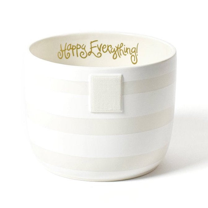 Happy Everything White Stripe Happy Everything Mini Bowl