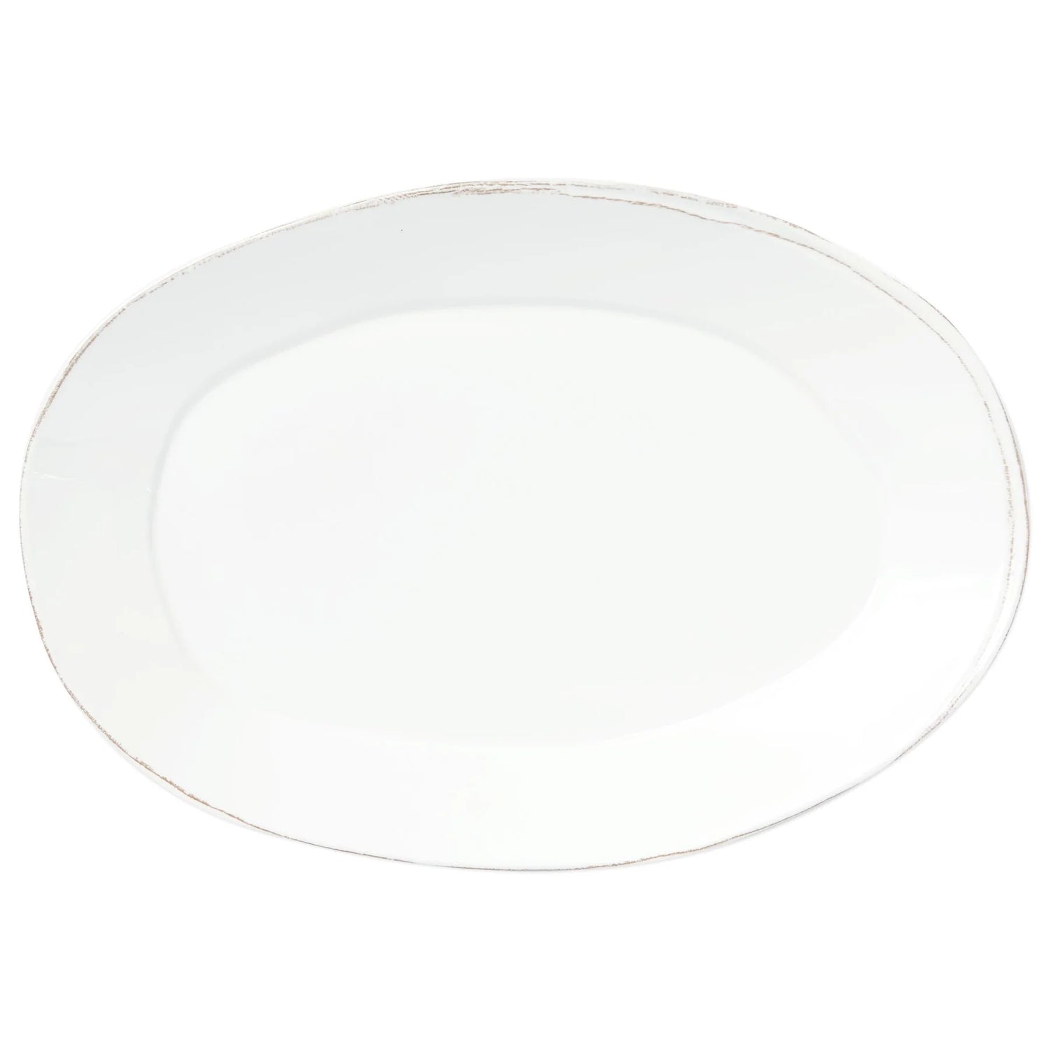 Lastra Melamine White Oval Platter