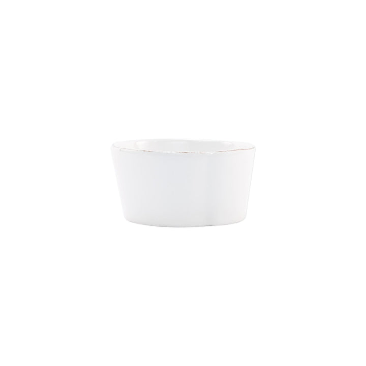 Vietri Lastra Melamine White Condiment Bowl