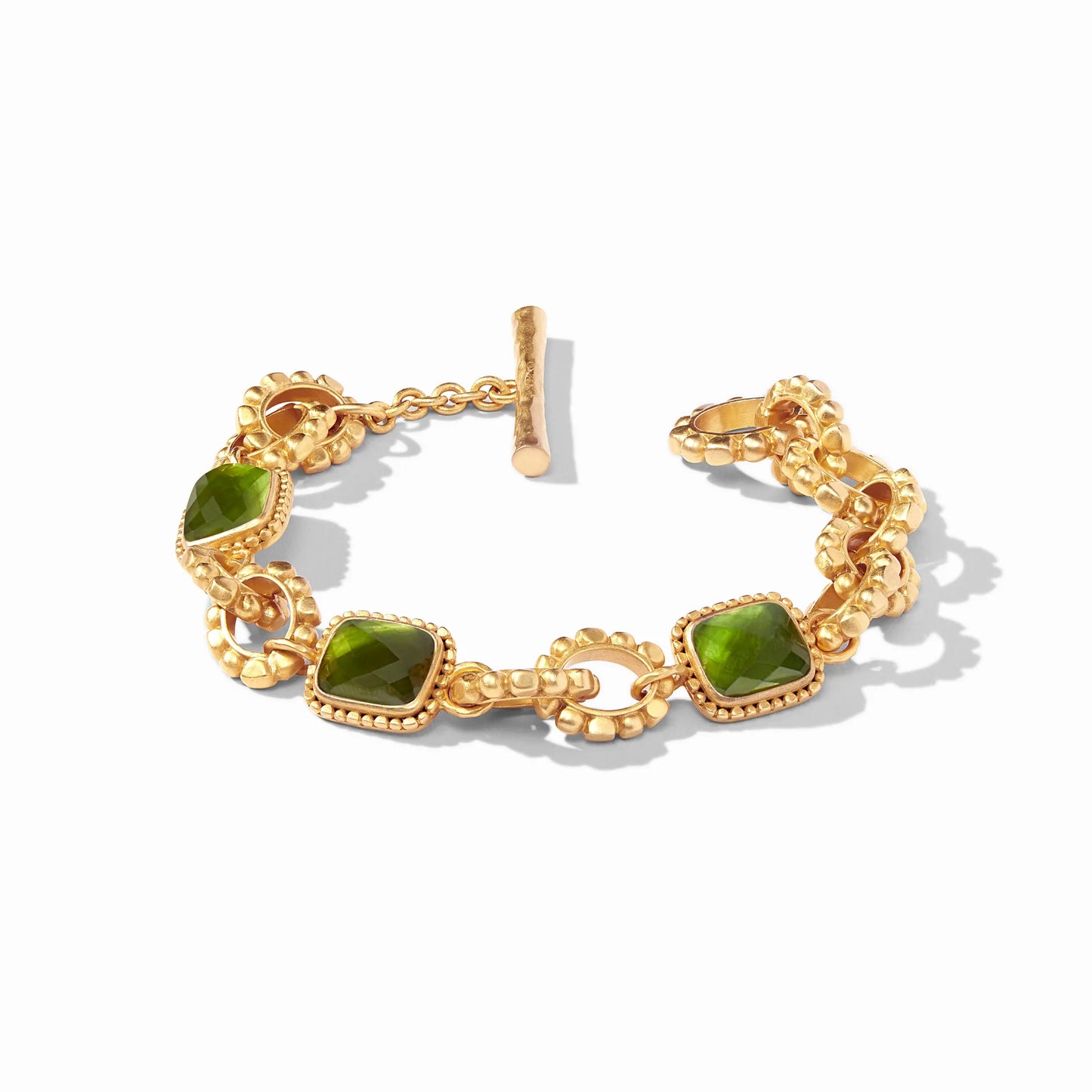 Julie Vos Marbella Demi Bracelet, Jade Green