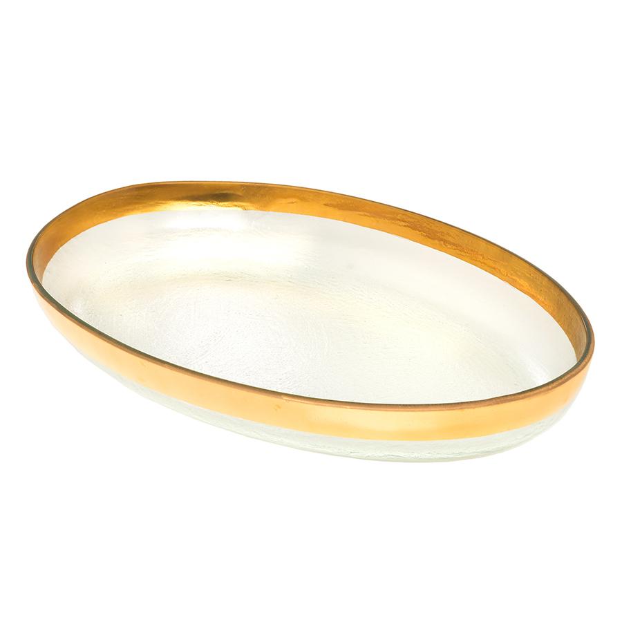 Annieglass Mod Large Oval Platter
