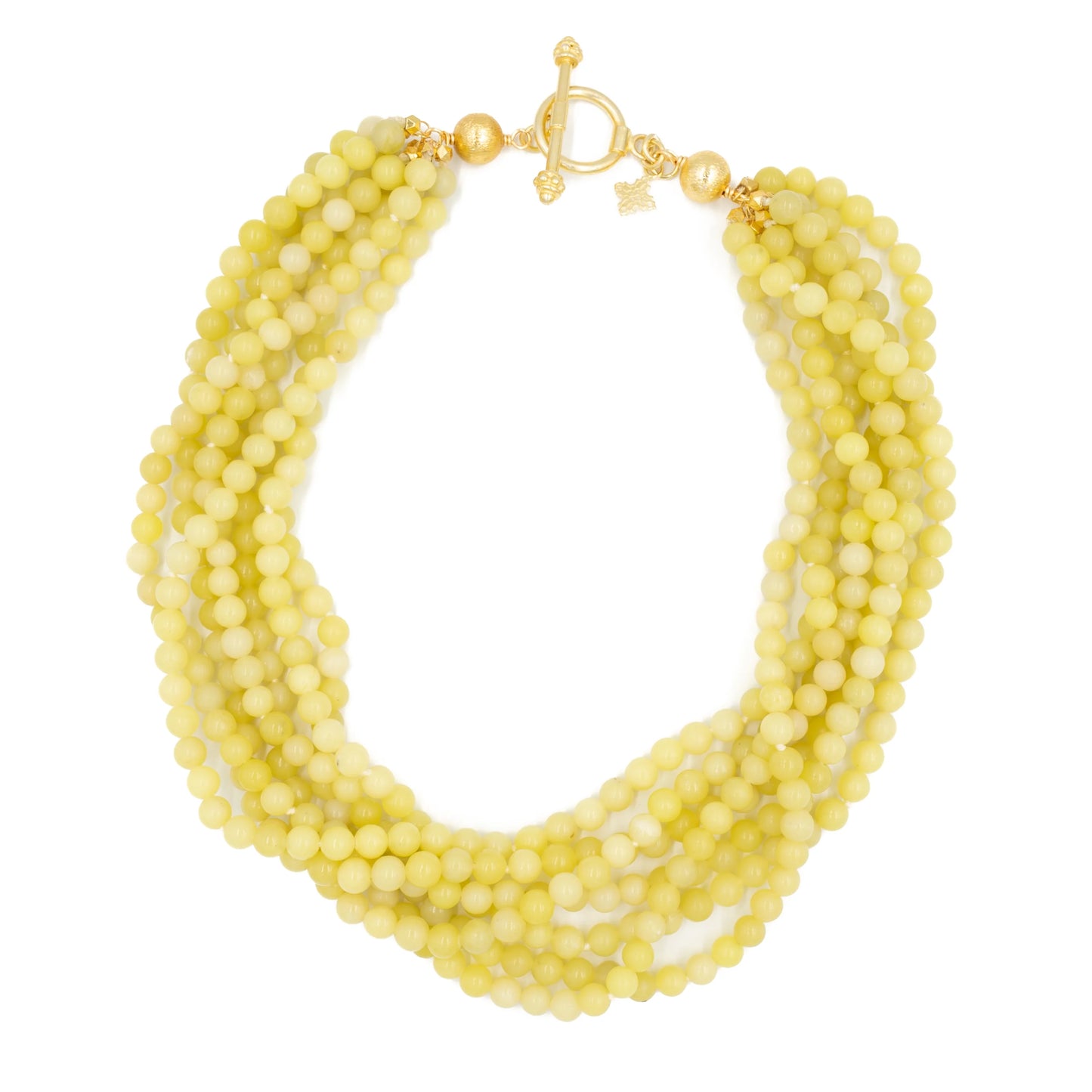 Hazen & Co. Murphy Necklace, Chartreuse