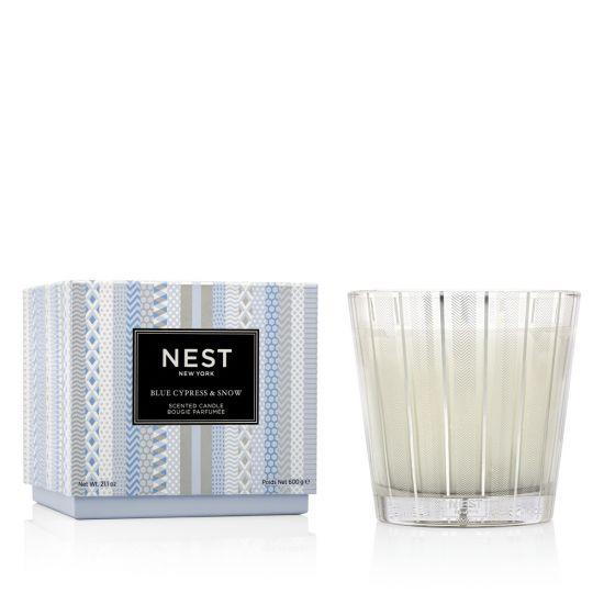 Nest Fragrances, Blue Cypress & Snow 3 Wick Candle