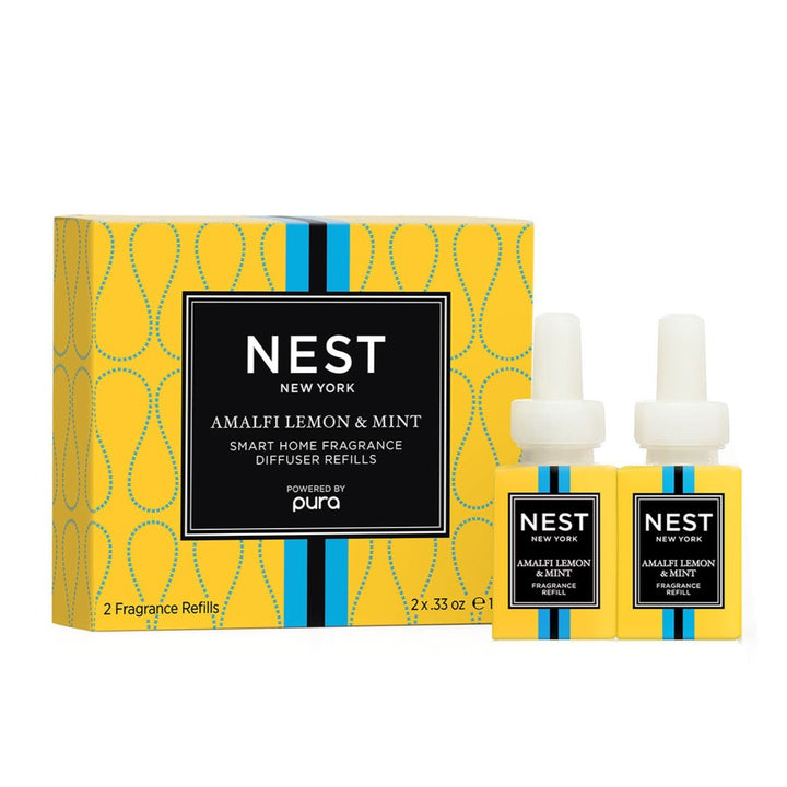 NEST Fragrances, Amalfi Lemon & Mint Refill Duo for Pura Smart Home Fragrance Diffuser