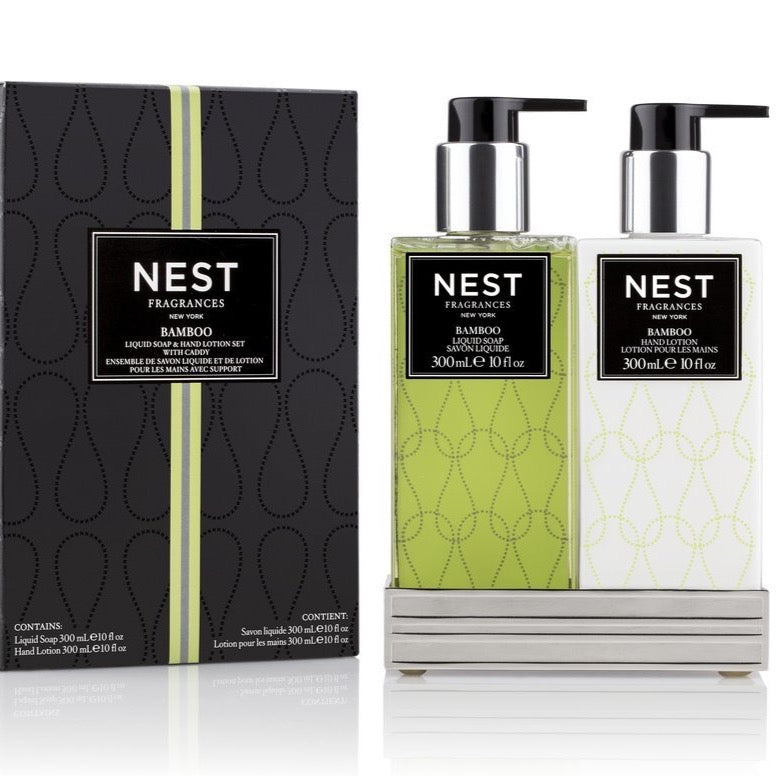 Nest Fragrances, Bamboo Liquid Soap and Hand Lotion Gift Set