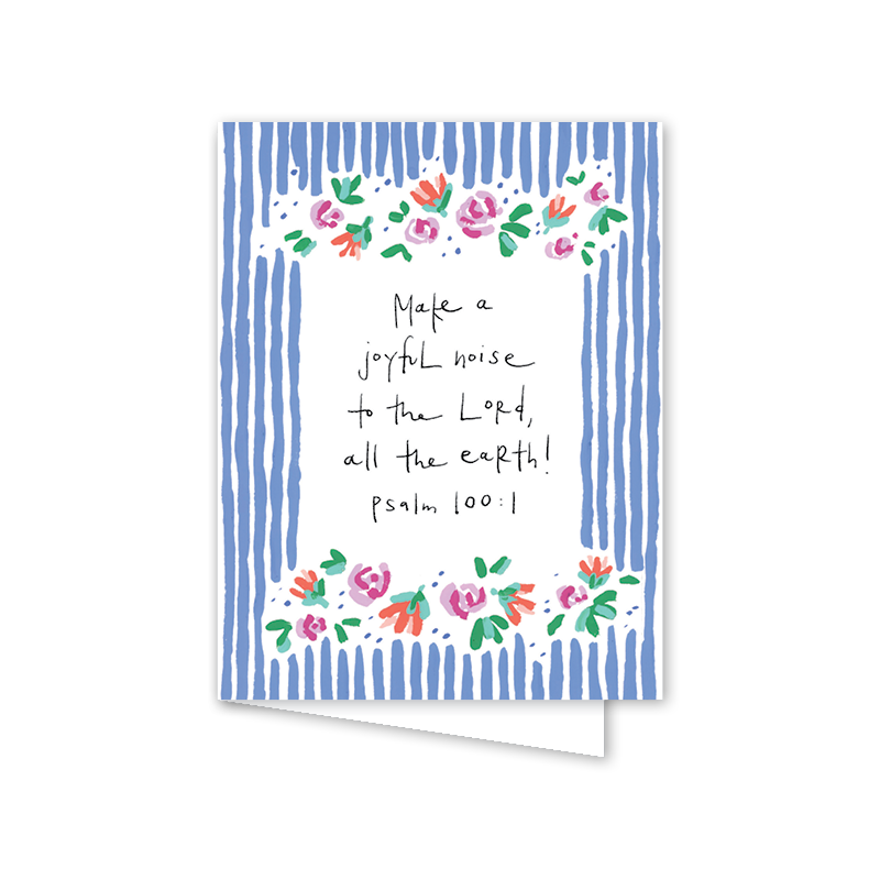 Dogwood Hill "Floral Stripe" Card