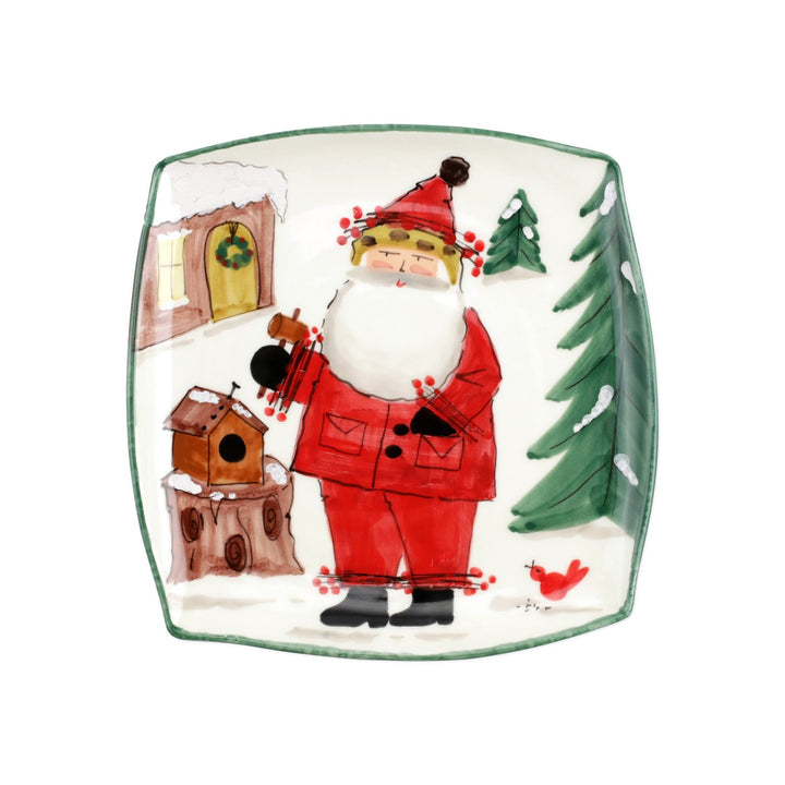 Vietri Old St.Nick 2020 Limited Edition Square Platter