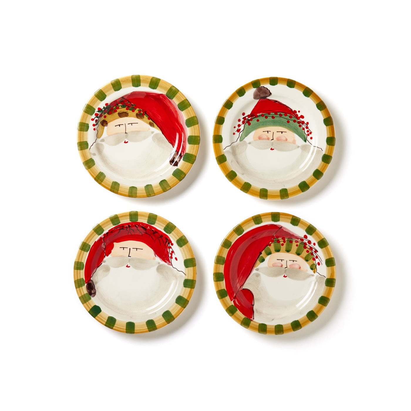 Vietri Old St. Nick Assorted Round Salad Plate