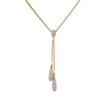 Two Tone Diamond Necklace