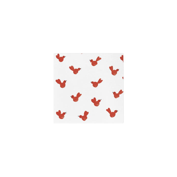 Vietri Papersoft Napkins Red Bird Cocktail Napkins (Pack of 20)