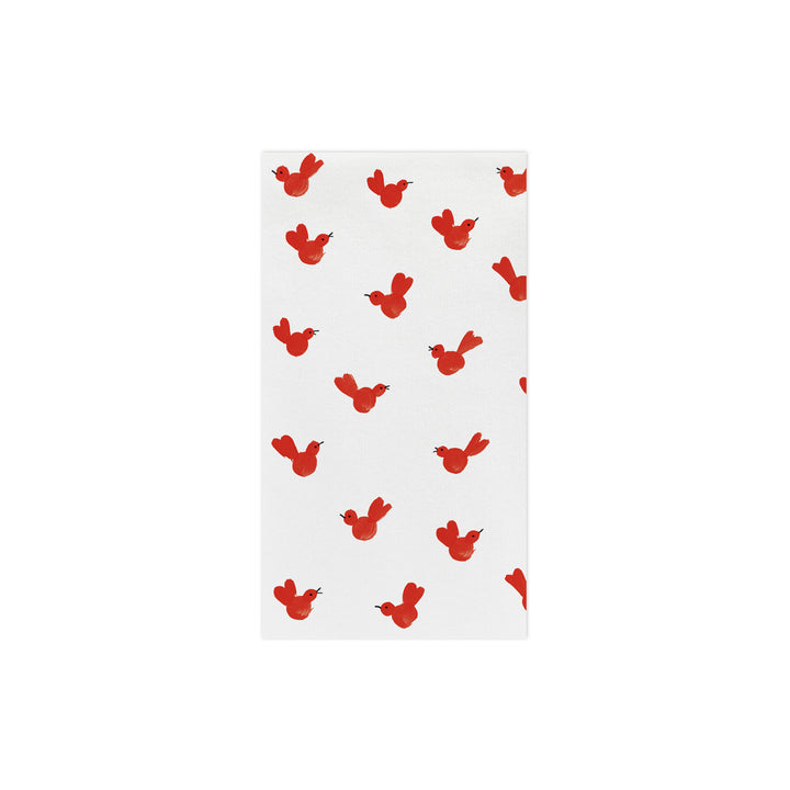 Vietri Papersoft Napkins Red Bird Guest Towels (Pack of 50)