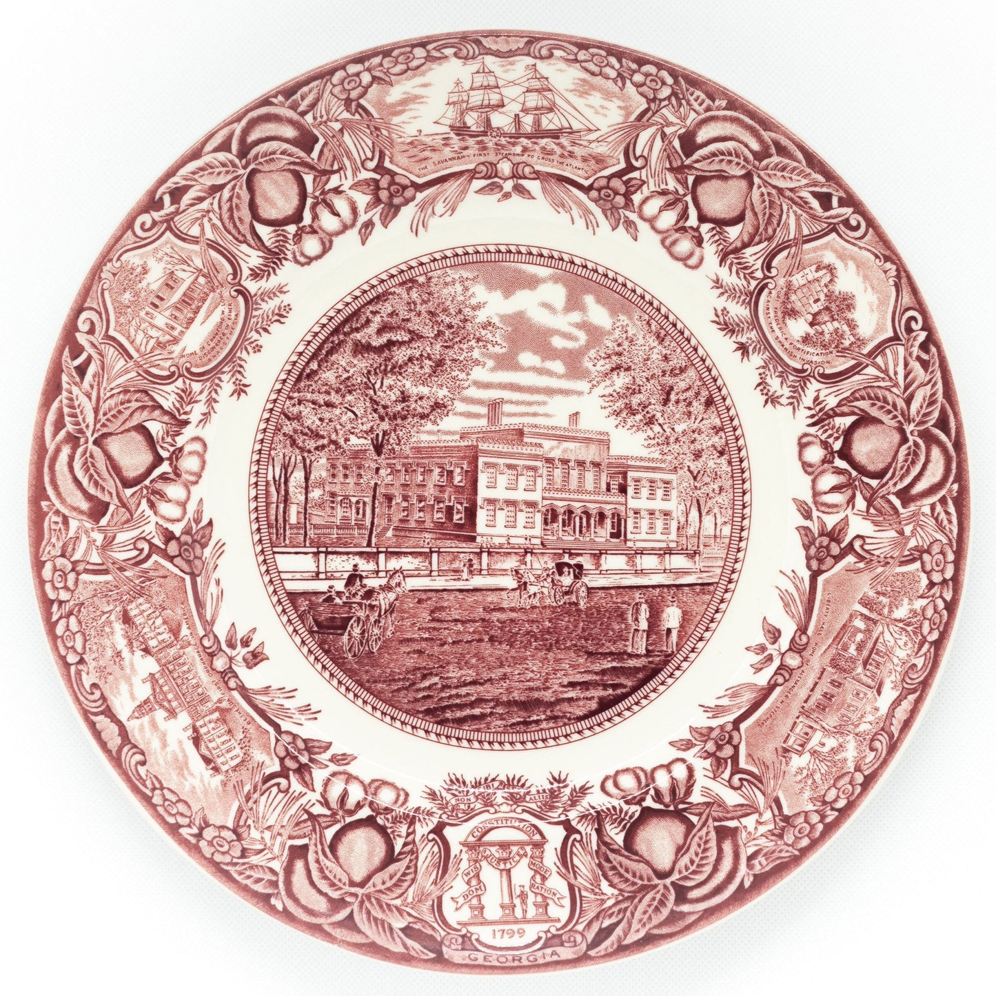 Georgia Plate Pink #6 - Richmond Academy