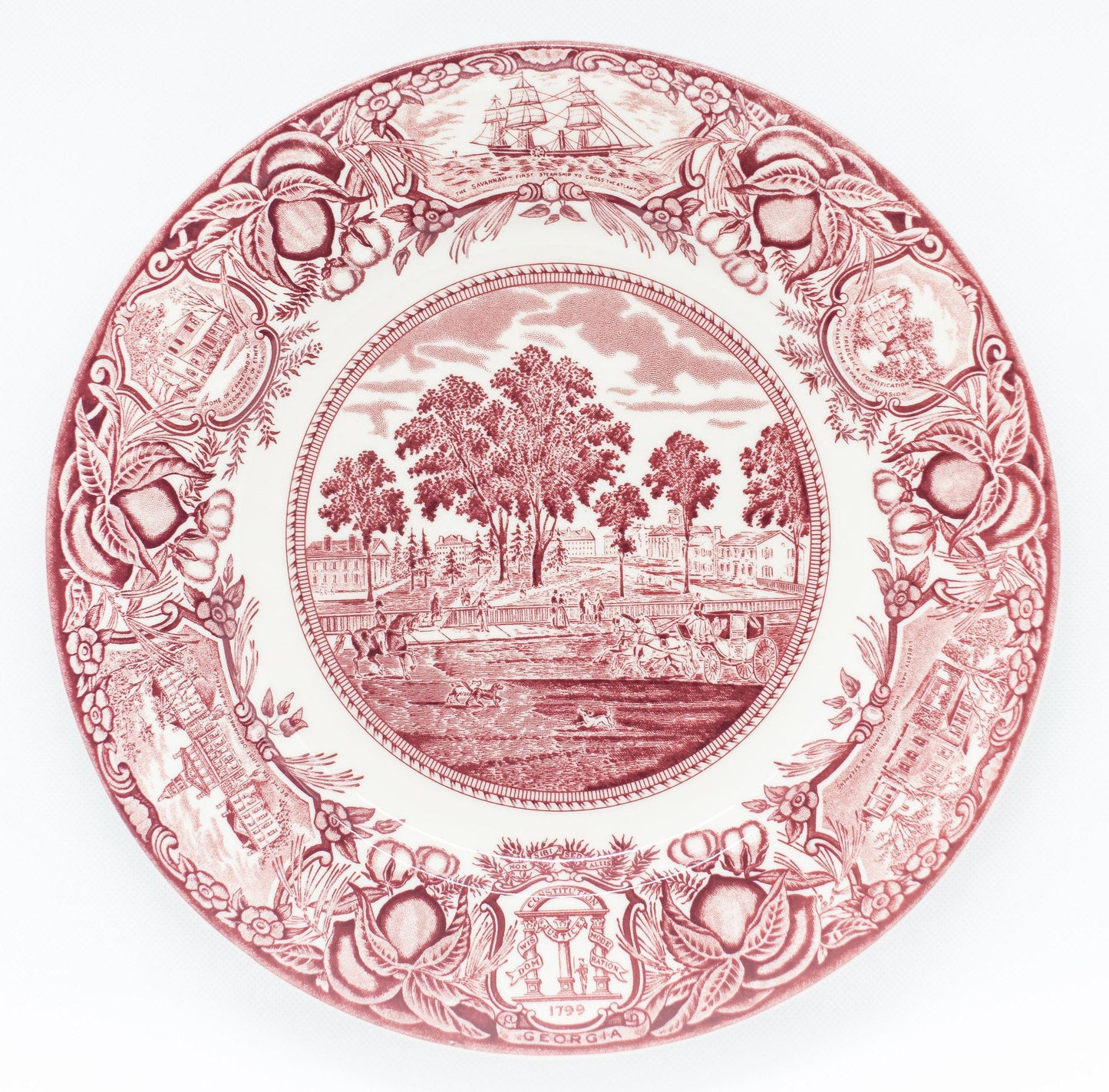 Georgia Plate Pink #5 - University of Georgia