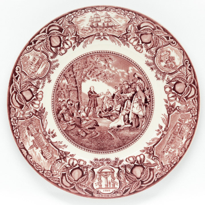 Georgia Plate Pink #3 - Wesley Teaching Indians