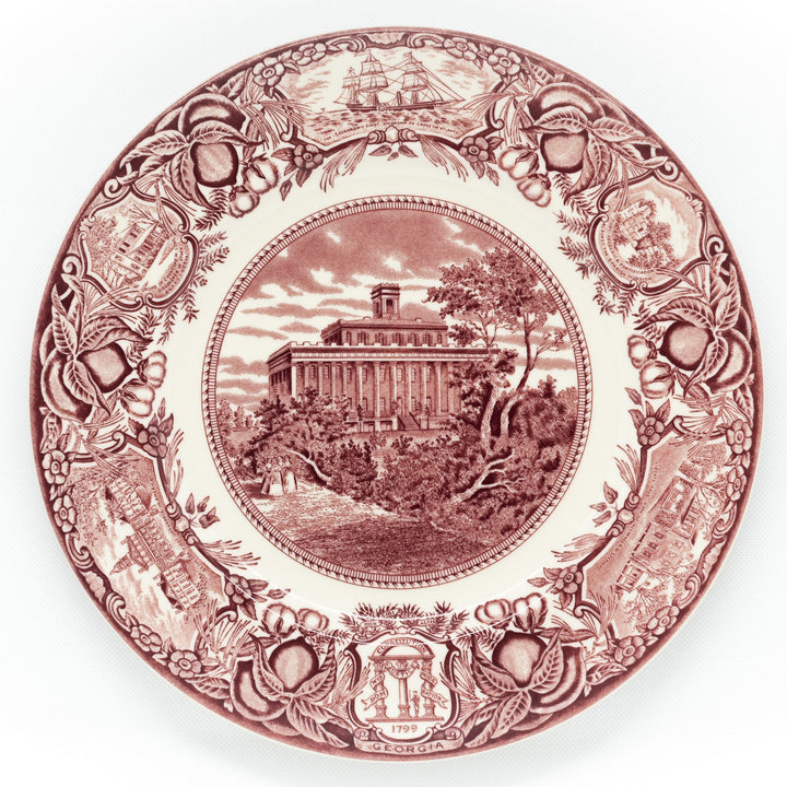 Georgia Plate Pink #4 - Georgia Female College