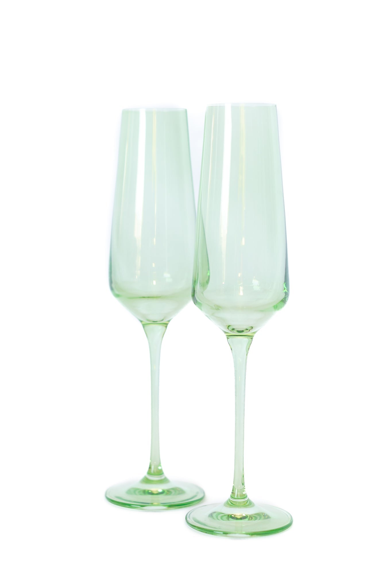 Estelle Colored Glass, Champagne Flute, Set of 2