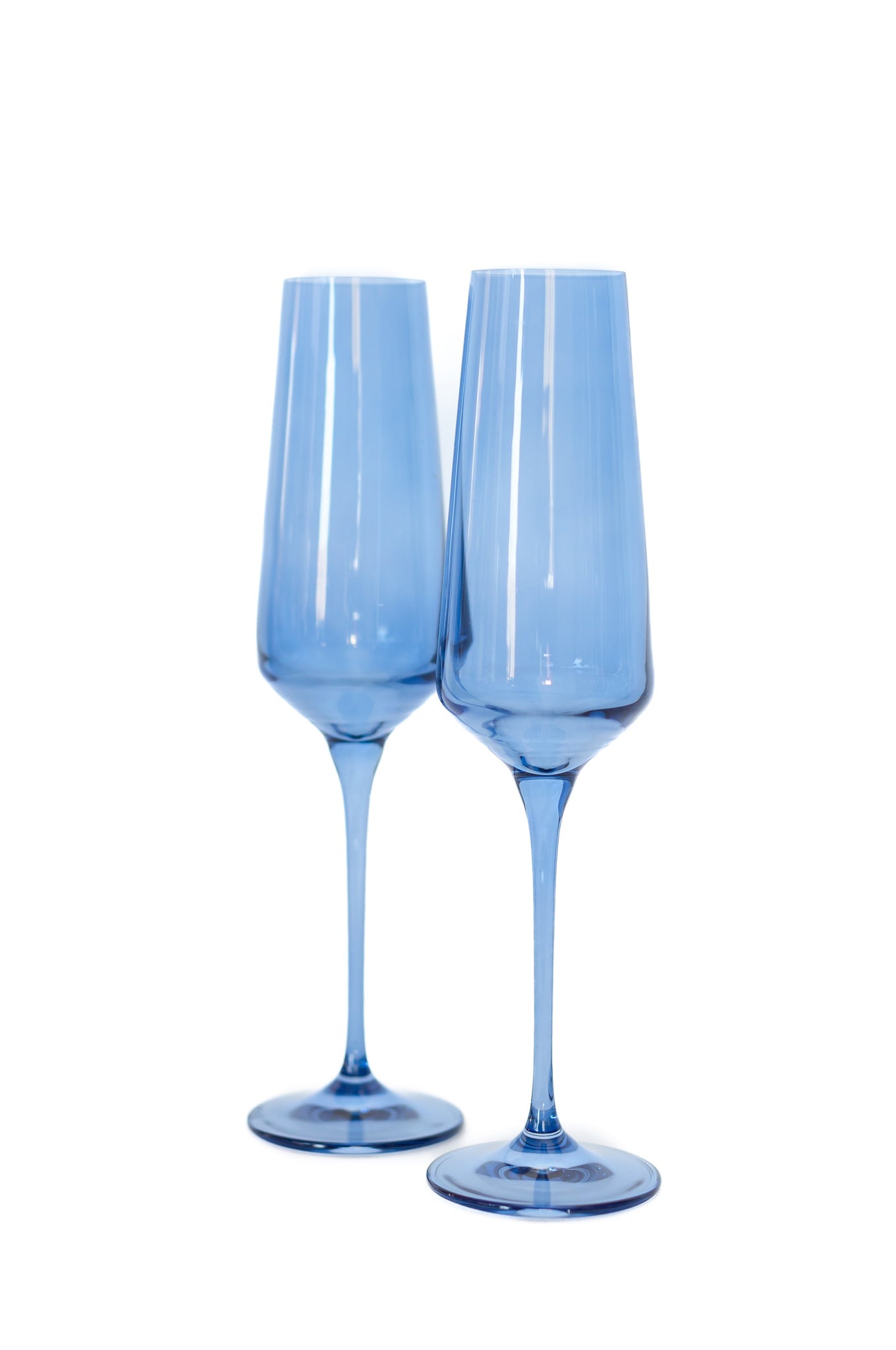 Estelle Colored Glass, Champagne Flute, Set of 2