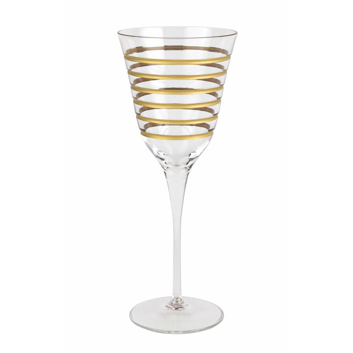 Vietri Raffaello Wine Glass, Swirl