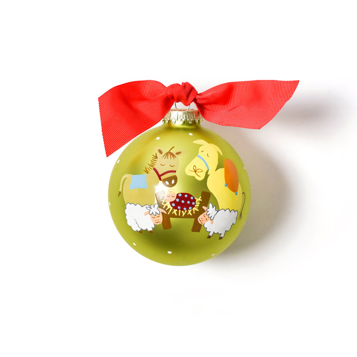 Coton Colors Happy Birthday Jesus Glass Ornament