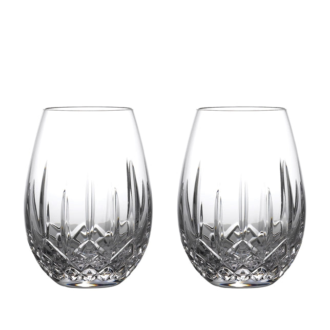 Waterford Lismore Nouveau Stemless Wine Deep Red, Set of 2