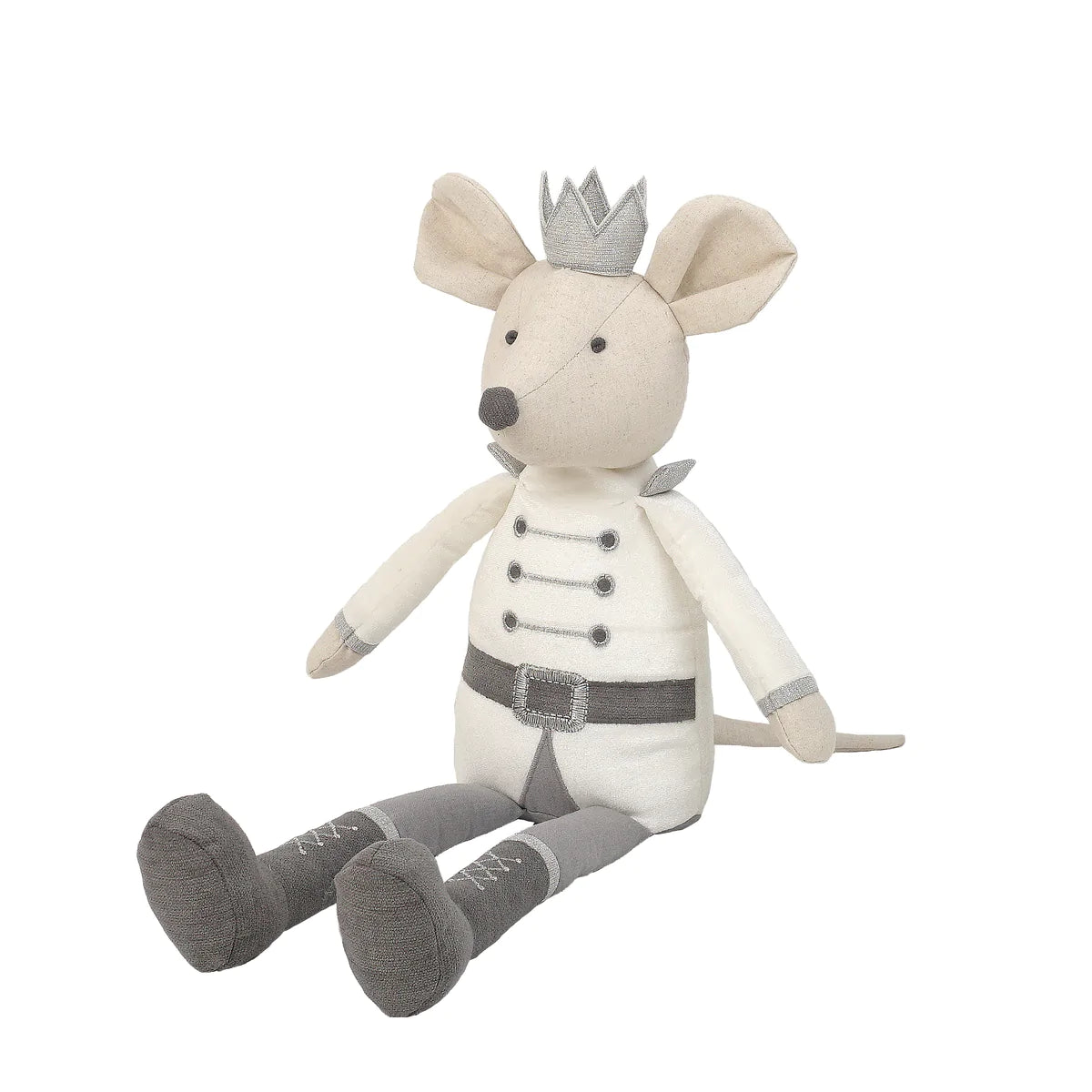 King Mouse Shelf Sitter - White
