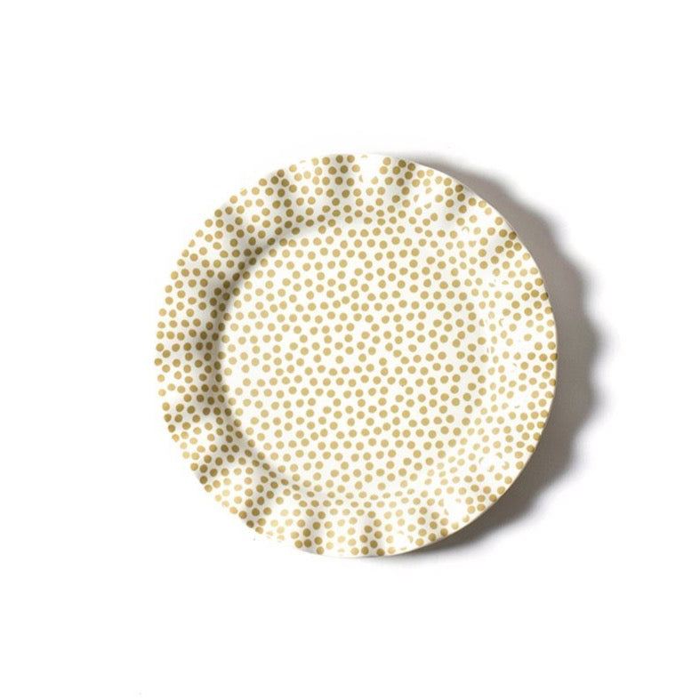 Coton Colors Cobble Small Dot Ruffle Dinner Plate