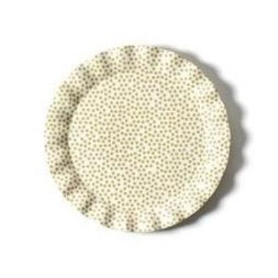 Coton Colors Cobble Small Dot Ruffle Round Platter