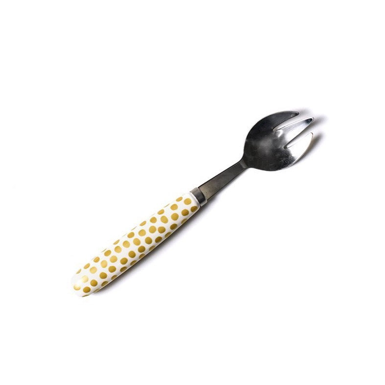 Coton Colors Gold Small Dot Serving Fork