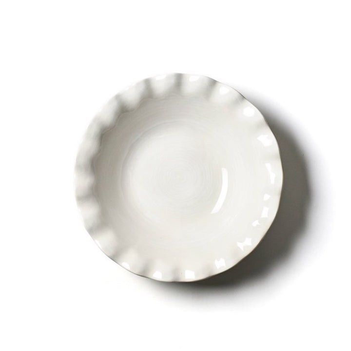Coton Colors Signature White 11” Ruffle Best Bowl