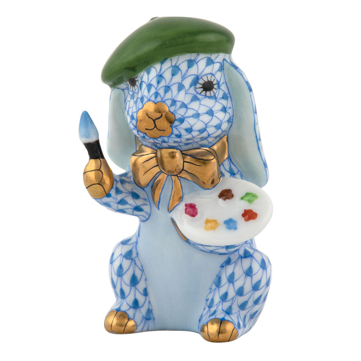 Herend Painter Bunny, Blue