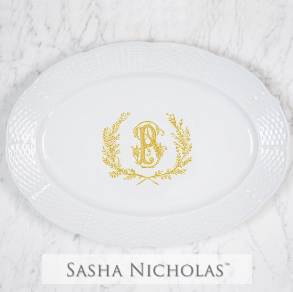 Sasha Nicholas Weave Oval Platter